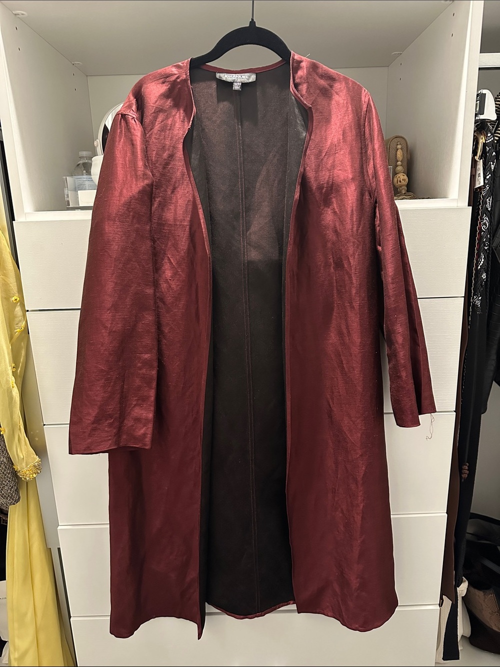 Vintage Emanuel  Emanuel Ingaro Open Front Robe Coat